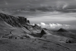 Quiraing in infrared 1, Trotternish Ridge, Isle of Skye, skye images